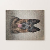 Tekening Duitse herderhond Legpuzzel (Horizontaal)