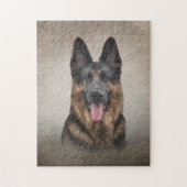 Tekening Duitse herderhond Legpuzzel (Verticaal)