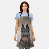Tekening Duitse herderhond Schort (Gedragen)