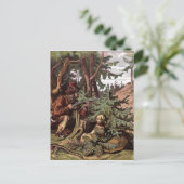  tekening: Een Hunter en zijn Dog Briefkaart (Staand voorkant)