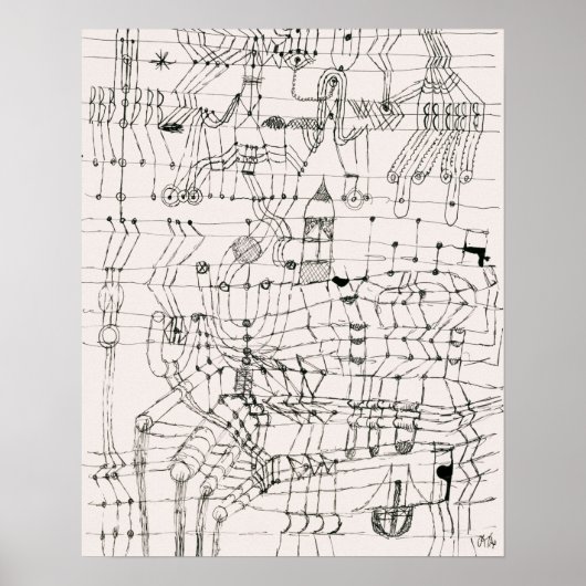 Tekening Geknoopt op de wijze van een net (1920) Poster (Voorkant)