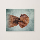 Tekening grappige Vizsla Pointer Legpuzzel (Horizontaal)
