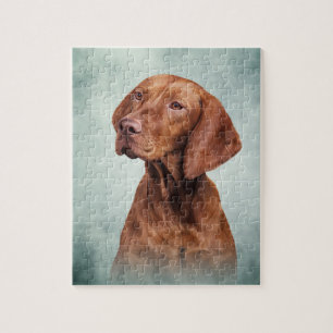 Tekening grappige Vizsla Pointer Legpuzzel