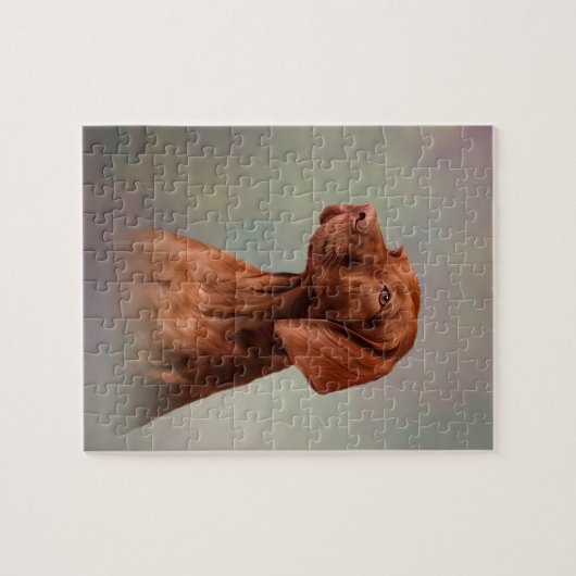 Tekening grappige Vizsla Pointer Legpuzzel (Horizontaal)