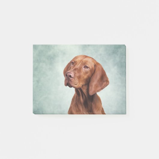 Tekening grappige Vizsla Pointer Post-it® Notes (Voorkant)