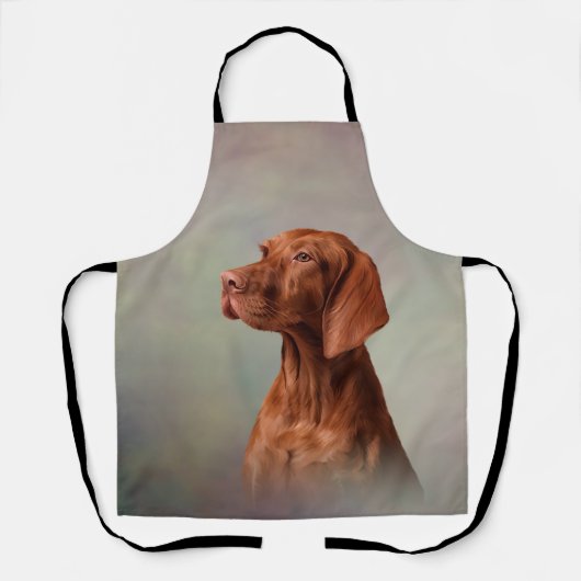 Tekening grappige Vizsla Pointer Schort (Voorkant)