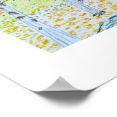 Tekening Herfst Scene Poster (Hoek)