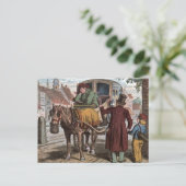 tekening: Het oude vervoer Briefkaart (Staand voorkant)