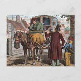 tekening: Het oude vervoer Briefkaart