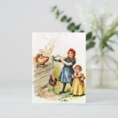  tekening: Het voer van het varken Briefkaart (Staand voorkant)