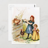  tekening: Het voer van het varken Briefkaart (Voorkant / Achterkant)