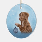 Tekening hond Nova Scotia Duck Tolling Keramisch Ornament (Links)