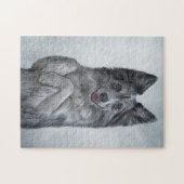 Tekening Hondenras Border Collie Legpuzzel (Horizontaal)