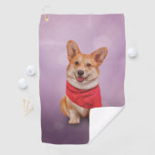 Tekening Hondenras Welsh Corgi Golfhanddoek (Insitu)