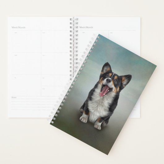Tekening Hondenras Welsh Corgi Planner (Display)