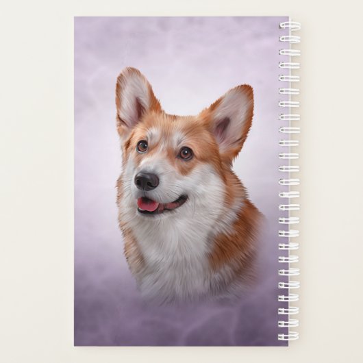 Tekening Hondenras Welsh Corgi Planner (Achterkant)