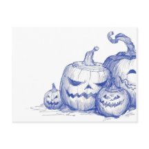  tekening Jack O lantaarns schets