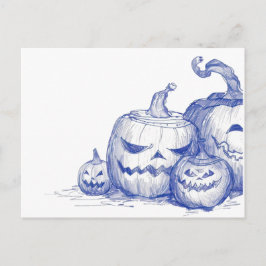  tekening Jack O lantaarns schets Briefkaart