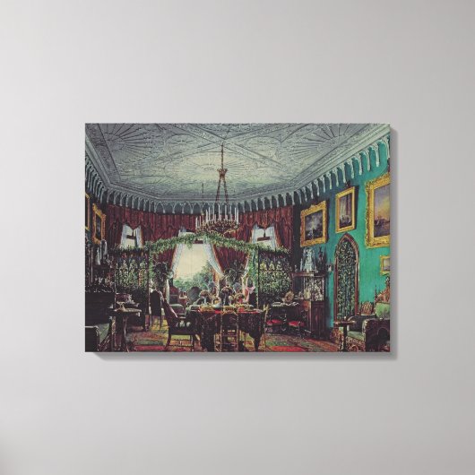 Tekening Kamer van Empress Alexandra Canvas Afdruk (Voorkant)