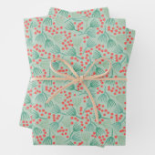 Tekening kerstboom Evergreen Pine Needles Inpakpapier Vel (In situ)