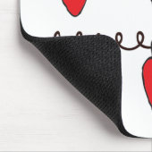 Tekening kerstlampje met tekenreekslampjes muismat (Hoek)