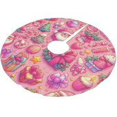 Tekening Kerstmis Motieven Roze Kerstboom Rok (Gekanteld)