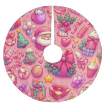 Tekening Kerstmis Motieven Roze