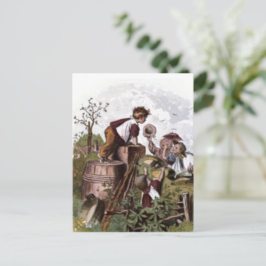  tekening:  Kinderen Briefkaart (Staand voorkant)