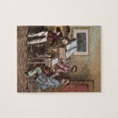  tekening: Kinderen in de muziekklasse Legpuzzel (Horizontaal)