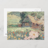  tekening: Klein gebergte in de lente Briefkaart (Voorkant / Achterkant)