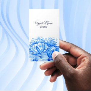  tekening - Lotusbloemen - Visitekaartje