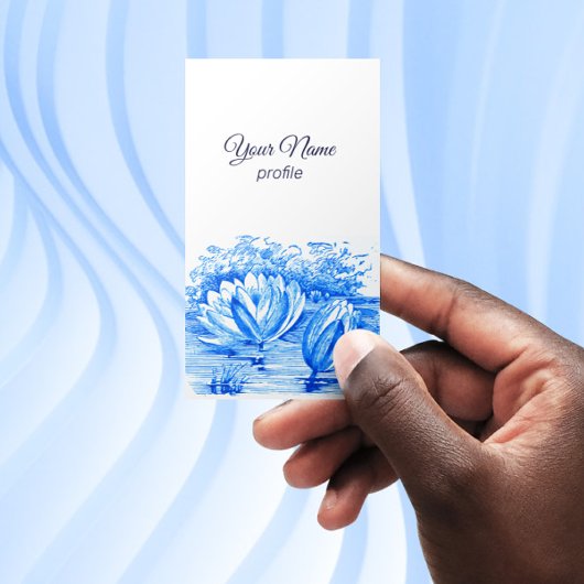  tekening - Lotusbloemen - Visitekaartje