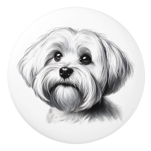 Tekening Maltezer Keramische Knop (Voorkant)