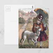  tekening: Marry's kleine Lamb Briefkaart (Voorkant / Achterkant)
