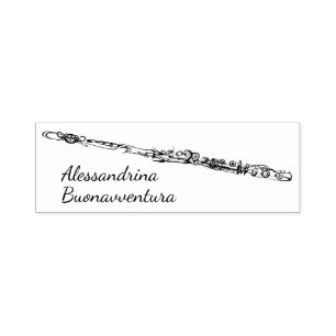 Tekening met aangepaste naam zelfinktende stempel