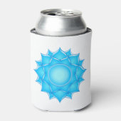 Tekening met blauw glas Lotus-ventilator Blikjeskoeler (Blikje Voorkant)