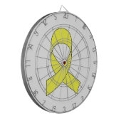 Tekening met gele lint dartbord (Voorkant Links)