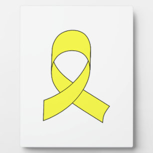 Tekening met gele lint fotoplaat