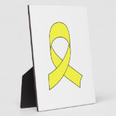 Tekening met gele lint fotoplaat (Zijkant)