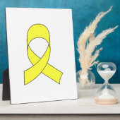 Tekening met gele lint fotoplaat (Zijkant)