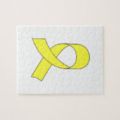 Tekening met gele lint legpuzzel (Horizontaal)