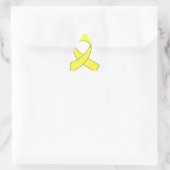 Tekening met gele lint sticker (Tas)