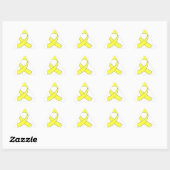 Tekening met gele lint sticker (Vel)