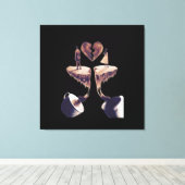 Tekening met koffietekening canvas afdruk (Insitu (Houten vloer))