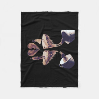 Tekening met koffietekening fleece deken