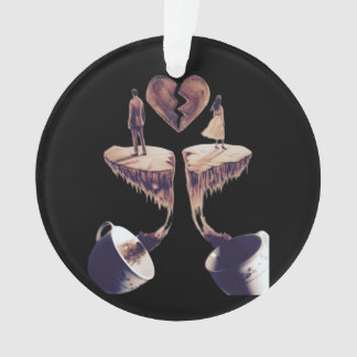 Tekening met koffietekening ornament