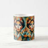 Tekening met mozaïekstukken koffiemok (Center)