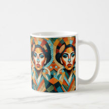 Tekening met mozaïekstukken