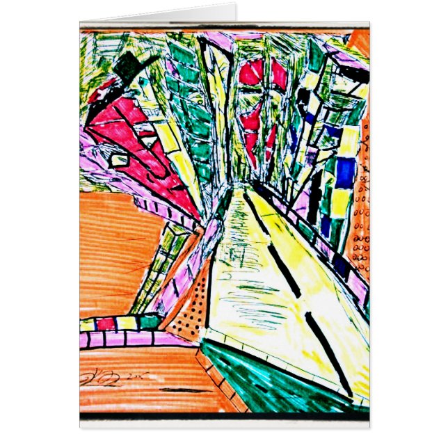 tekening met verdwijnpunt (Voorkant)