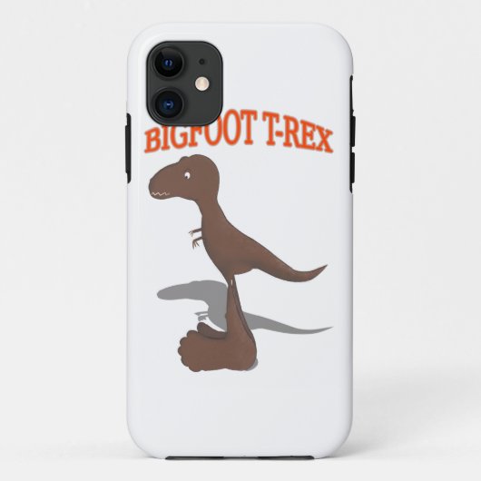 Tekening met voet T-Rex Case-Mate iPhone Case (Achterkant)